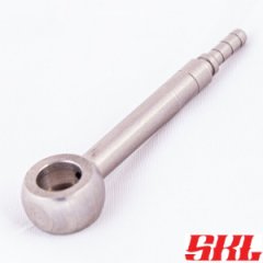 H692-03-08C-LONG фитинг Банджо 8мм прямой длина 60мм, нержавеющая сталь