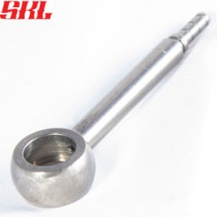 H692-03C-LONG фитинг Банджо 6мм прямой ДЛИННЫЙ 65мм, нержавеющая сталь