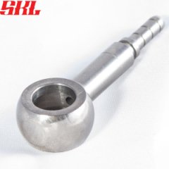 H692-03-08C фитинг Банджо 8мм прямой длина 45мм, нержавеющая сталь